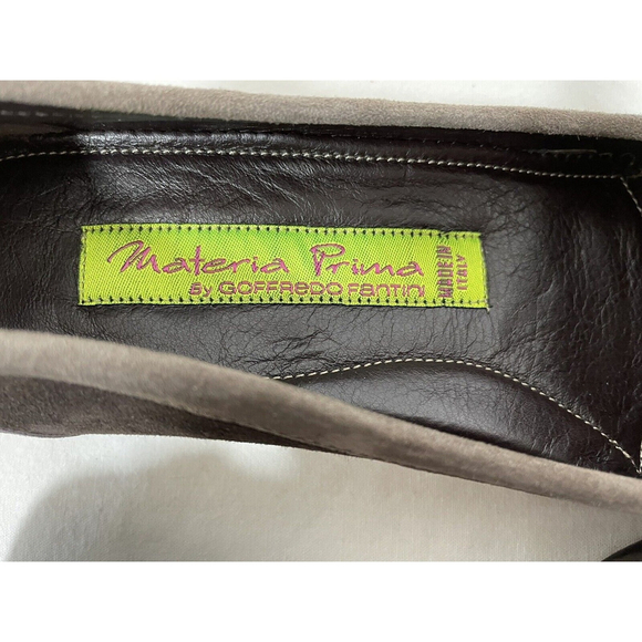 Materia Prima by Goffredo Fantini Tri-Color Suede Loafer Sz 36 1/2 Italy